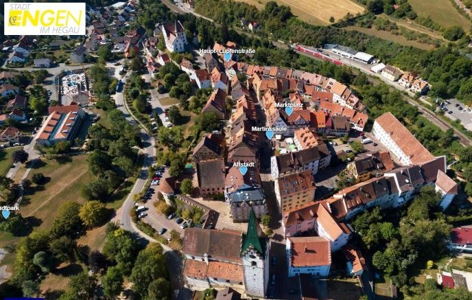 Luftbildaufnahme des Altstadtkerns