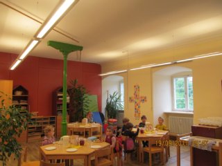 Beleuchtung in den Räumlichkeiten des Kindergarten St. Wolfgang