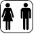Hinweisbild Toiletten für Frauen und Männer